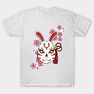 Blossoming Habits: A Cherry Blossom Japanese Mask T-Shirt